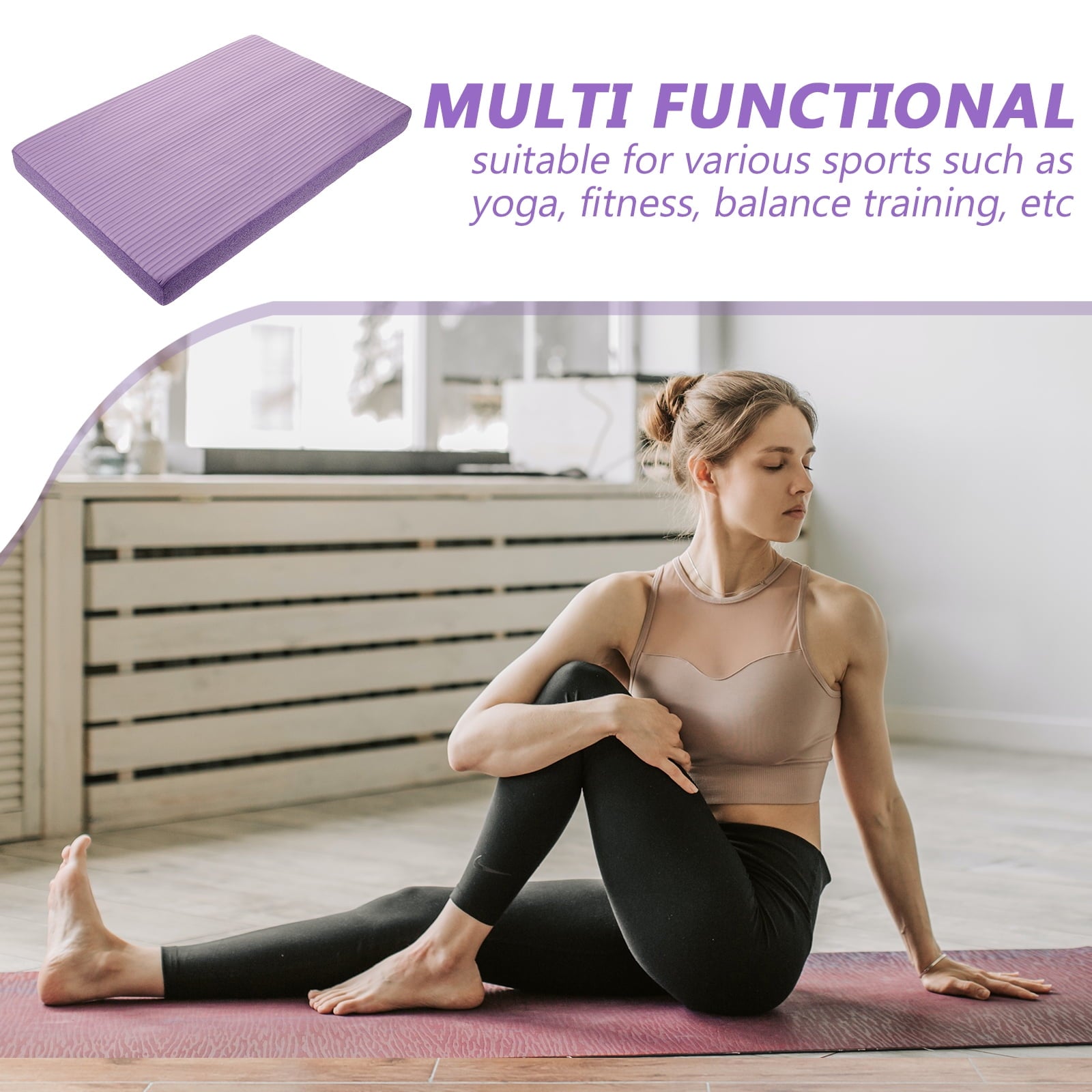 Purple Foam Yoga Balance Mat