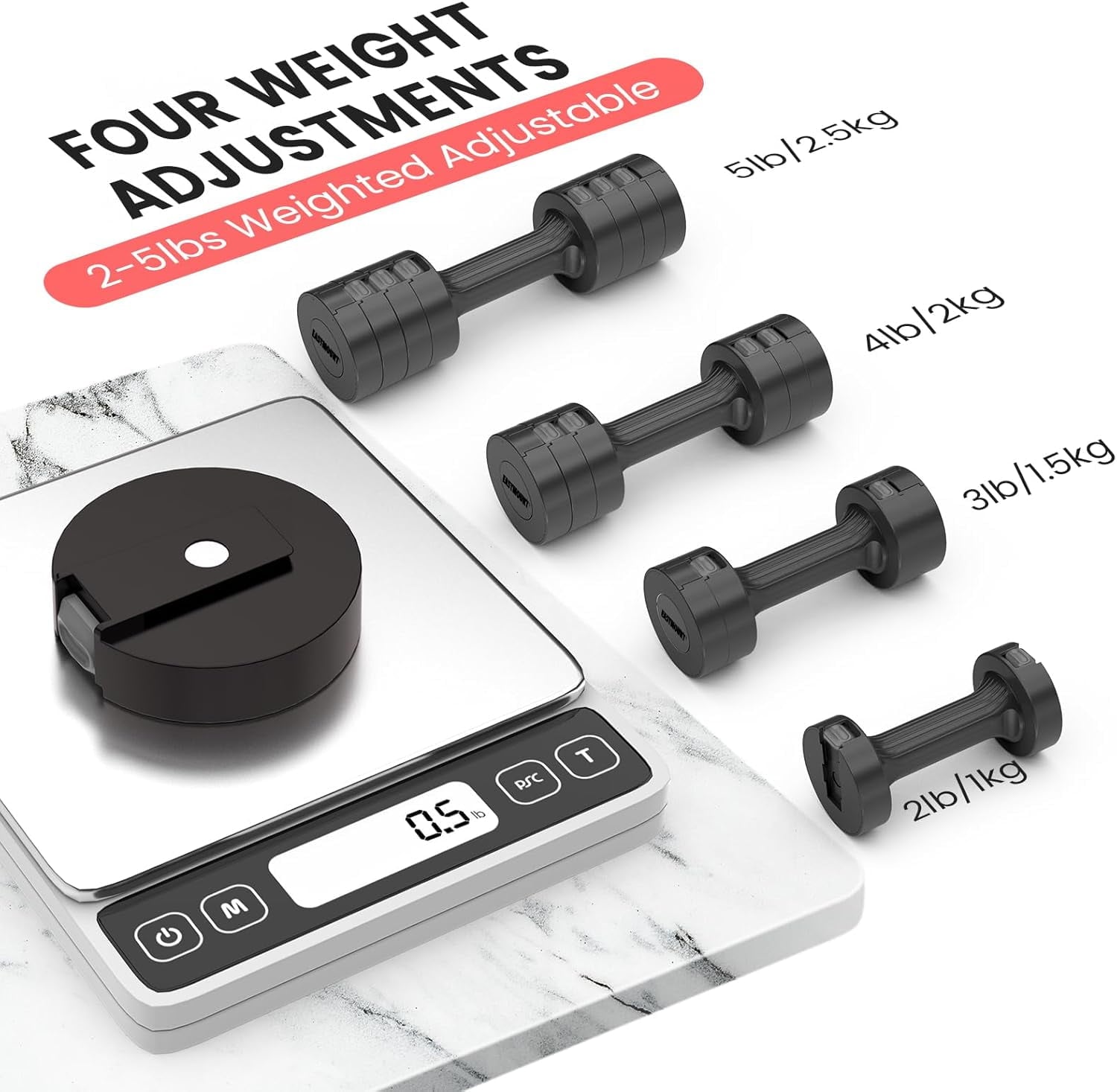 Adjustable Dumbbells - Women's Hand Weights