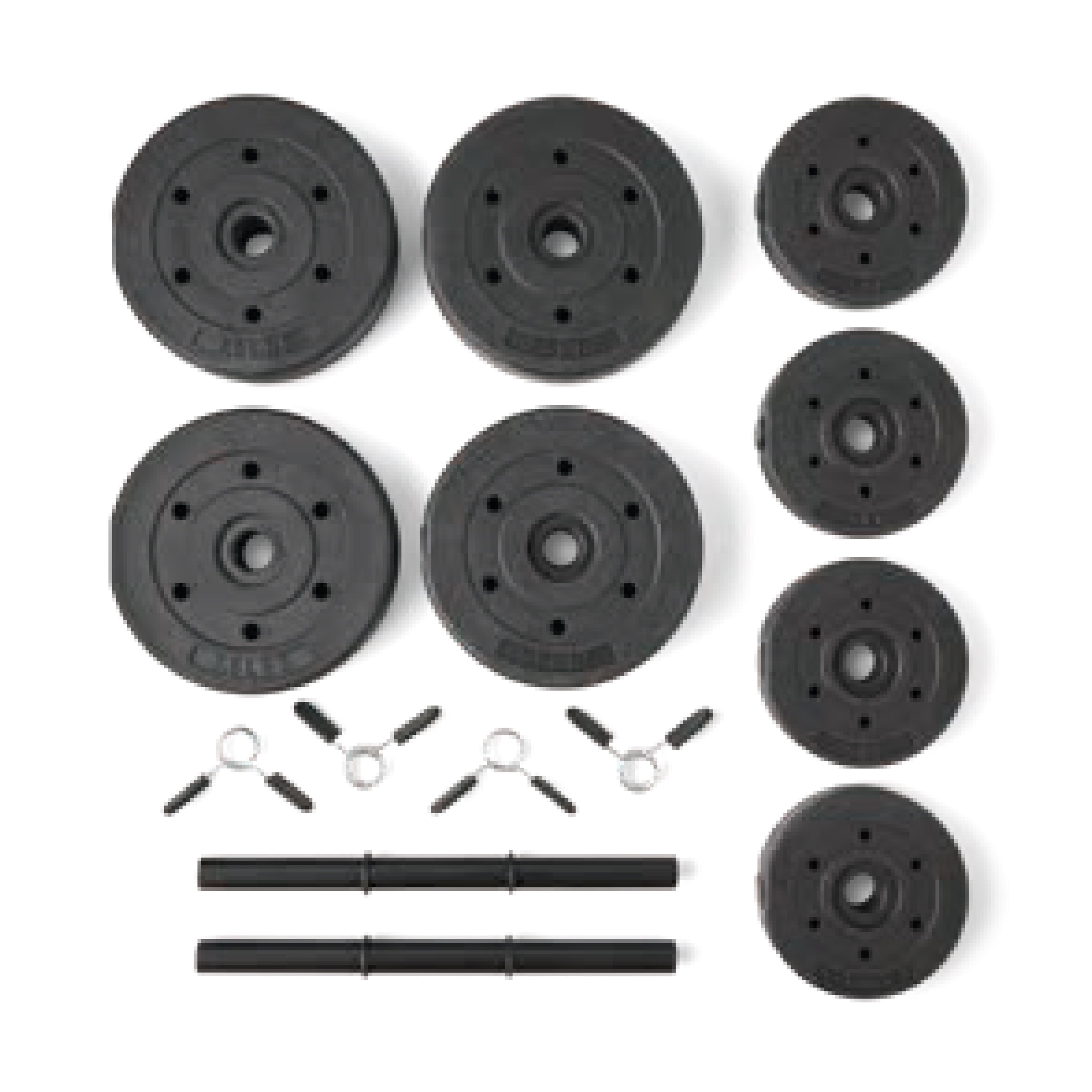 Adjustable Vinyl Dumbbell Set – 40lb