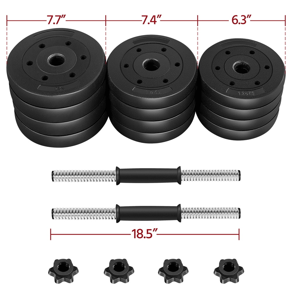 Adjustable Dumbbell Set – 44lb, Black
