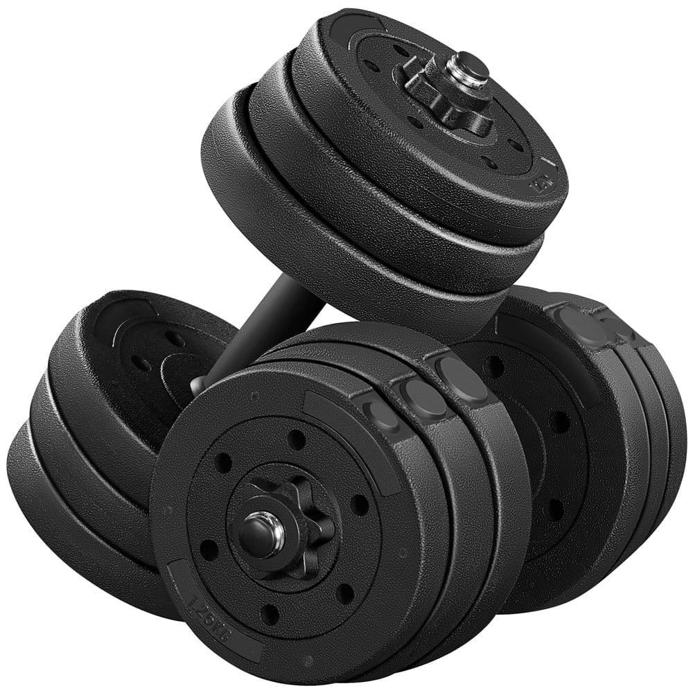 Adjustable Dumbbell Set – 44lb, Black