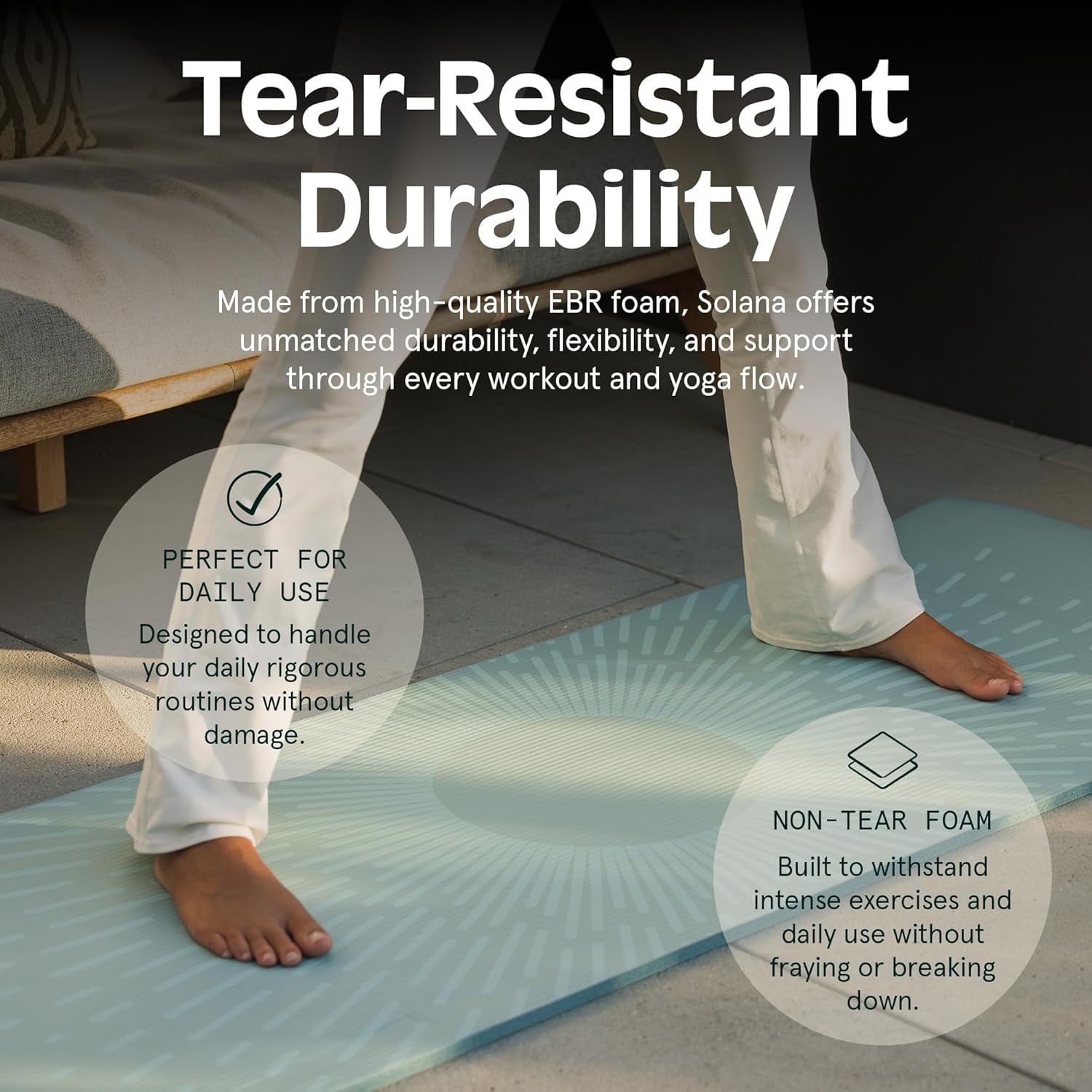 Thick Non-Slip Yoga Mat – Black