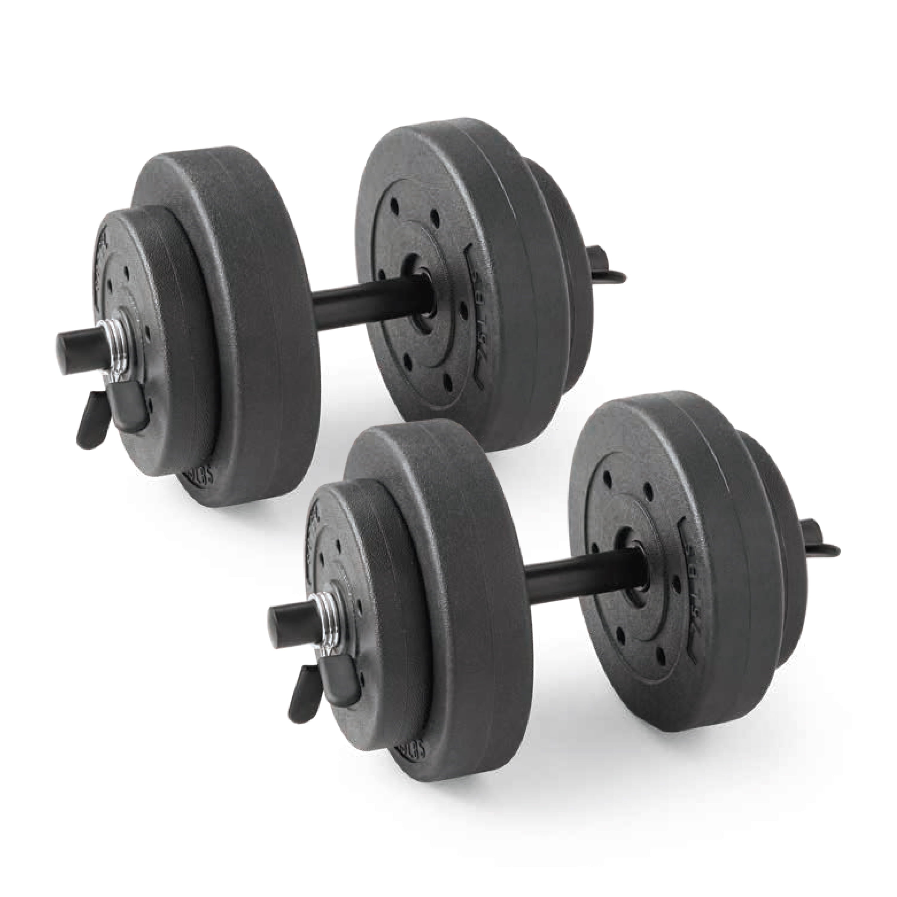 Adjustable Vinyl Dumbbell Set – 40lb