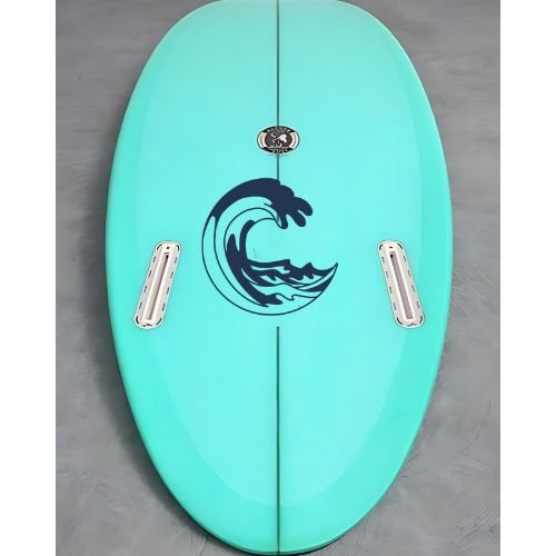 High-Performance Shortboard - Mint Green