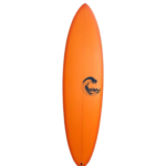 Surfboard 6 feet 6 inches Futures fin system Orange color