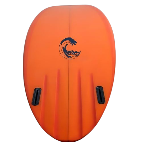 Surfboard 6 feet 6 inches Futures fin system Orange color